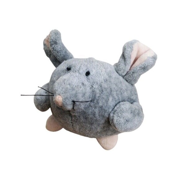 RARE Jellycat Tiny Ping Pong Mouse Mini Doormouse Plush Gray Pink Tail 2" - Picture 11 of 16